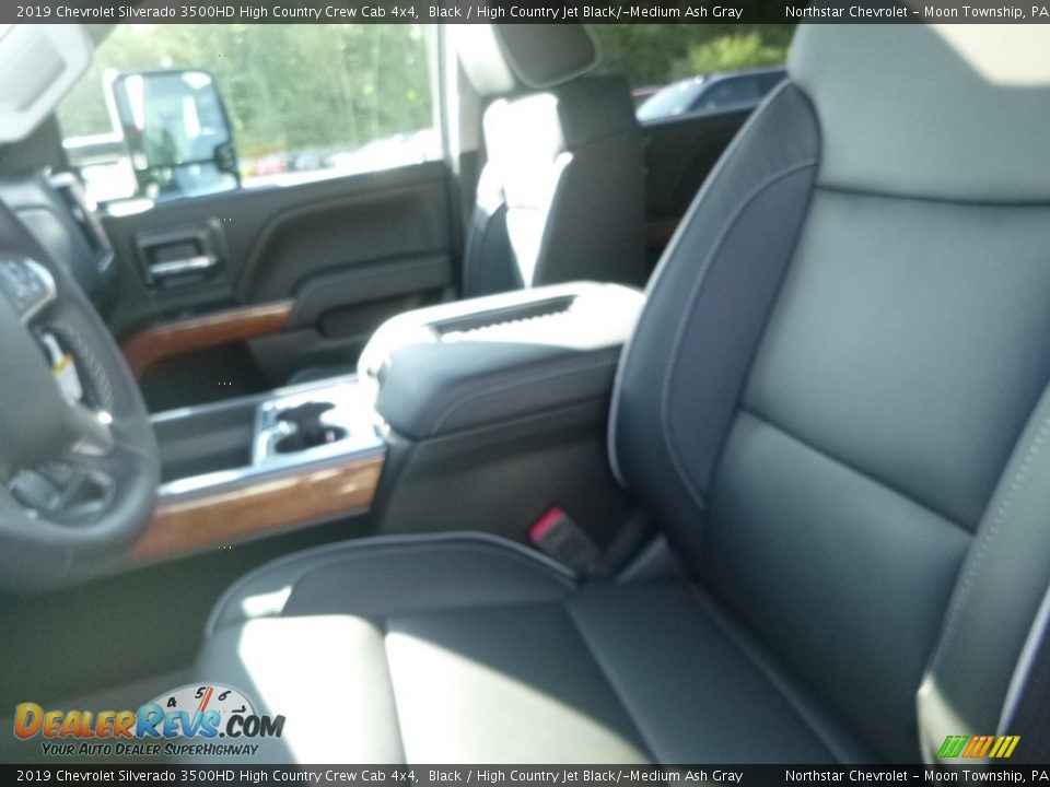2019 Chevrolet Silverado 3500HD High Country Crew Cab 4x4 Black / High Country Jet Black/­Medium Ash Gray Photo #15