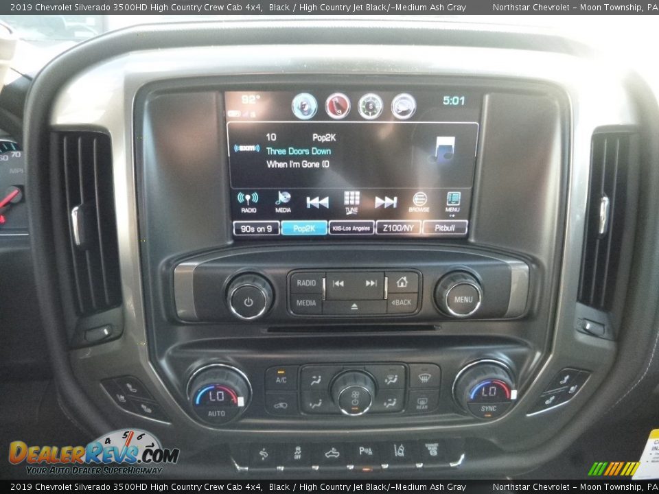 2019 Chevrolet Silverado 3500HD High Country Crew Cab 4x4 Black / High Country Jet Black/­Medium Ash Gray Photo #18