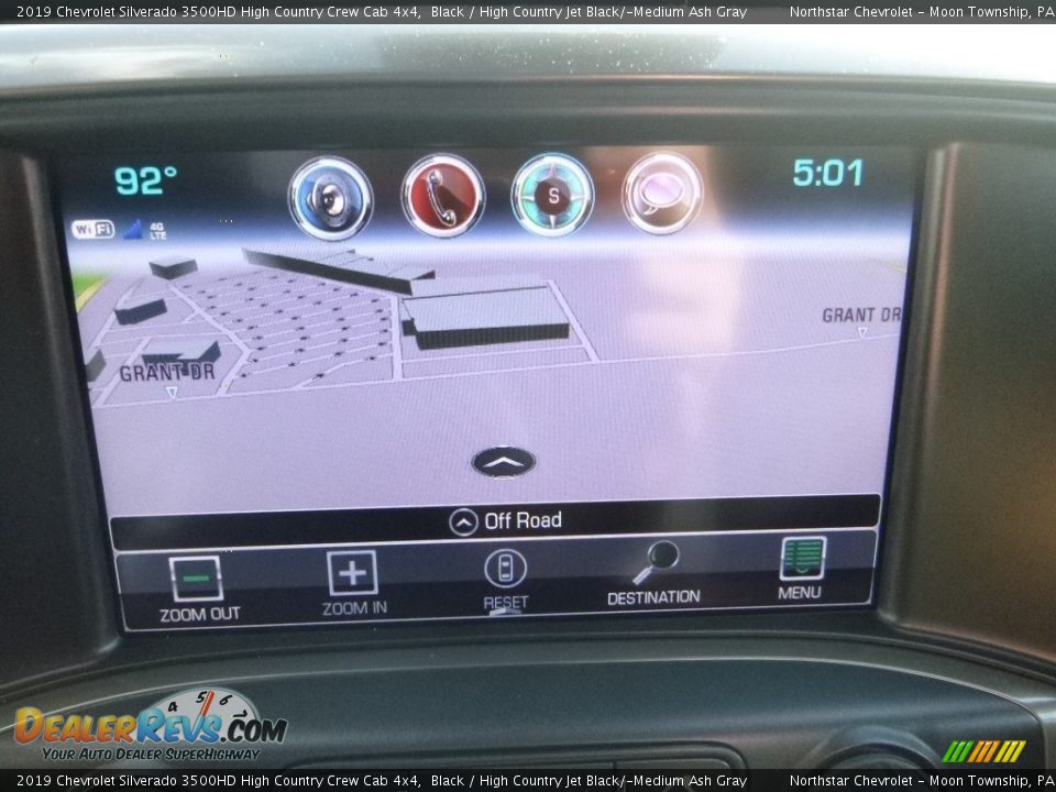 2019 Chevrolet Silverado 3500HD High Country Crew Cab 4x4 Black / High Country Jet Black/­Medium Ash Gray Photo #19