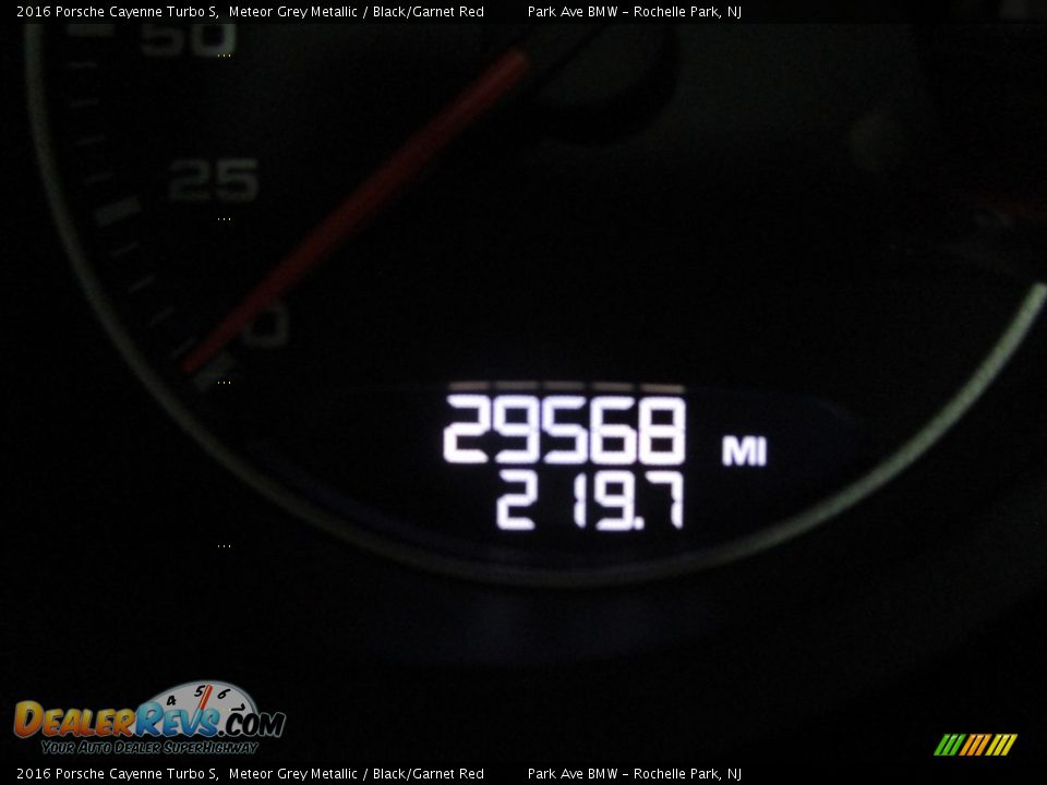 2016 Porsche Cayenne Turbo S Meteor Grey Metallic / Black/Garnet Red Photo #27