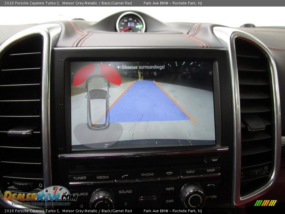 2016 Porsche Cayenne Turbo S Meteor Grey Metallic / Black/Garnet Red Photo #29