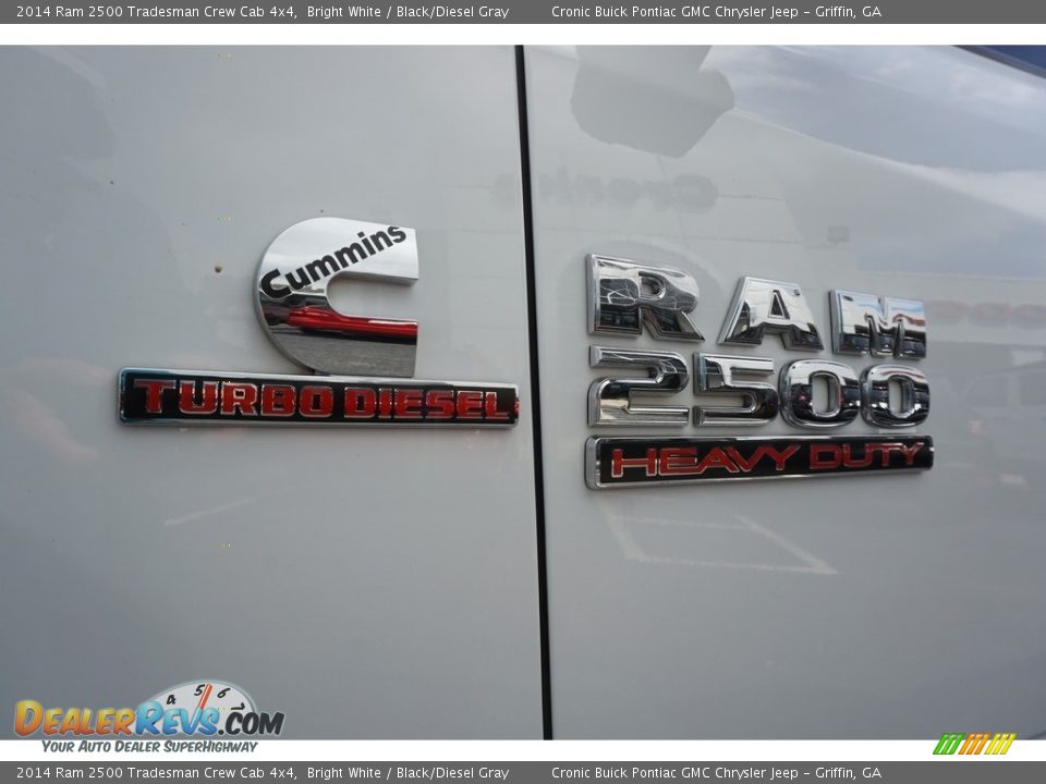 2014 Ram 2500 Tradesman Crew Cab 4x4 Bright White / Black/Diesel Gray Photo #15