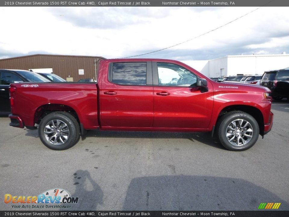 2019 Chevrolet Silverado 1500 RST Crew Cab 4WD Cajun Red Tintcoat / Jet Black Photo #6