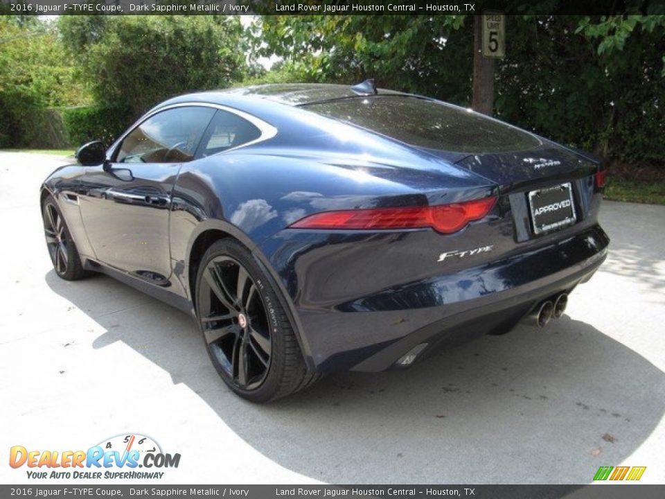 2016 Jaguar F-TYPE Coupe Dark Sapphire Metallic / Ivory Photo #2