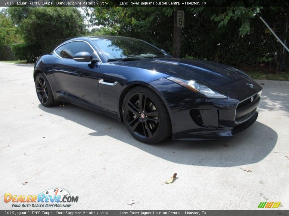 2016 Jaguar F-TYPE Coupe Dark Sapphire Metallic / Ivory Photo #6