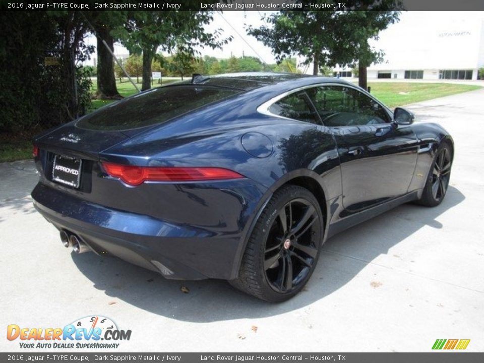 2016 Jaguar F-TYPE Coupe Dark Sapphire Metallic / Ivory Photo #8