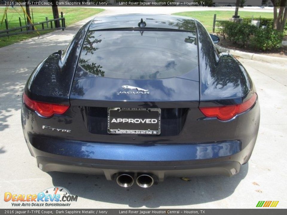 2016 Jaguar F-TYPE Coupe Dark Sapphire Metallic / Ivory Photo #10