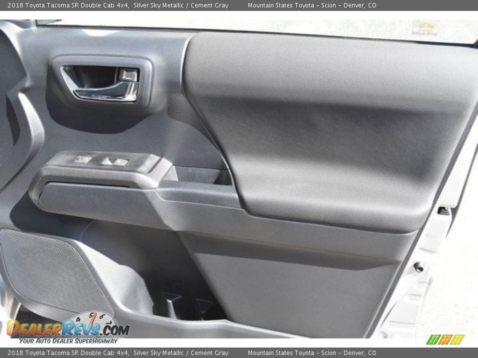 2018 Toyota Tacoma SR Double Cab 4x4 Silver Sky Metallic / Cement Gray Photo #22