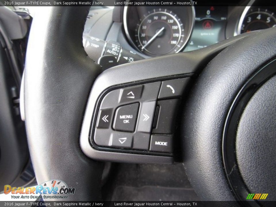 2016 Jaguar F-TYPE Coupe Dark Sapphire Metallic / Ivory Photo #26