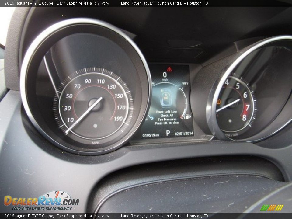 2016 Jaguar F-TYPE Coupe Dark Sapphire Metallic / Ivory Photo #28