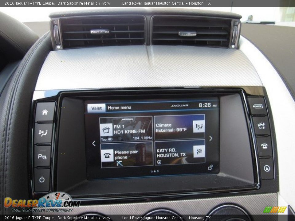 2016 Jaguar F-TYPE Coupe Dark Sapphire Metallic / Ivory Photo #29