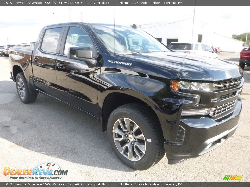 2019 Chevrolet Silverado 1500 RST Crew Cab 4WD Black / Jet Black Photo #6