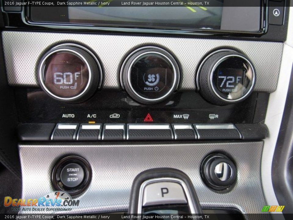 2016 Jaguar F-TYPE Coupe Dark Sapphire Metallic / Ivory Photo #32