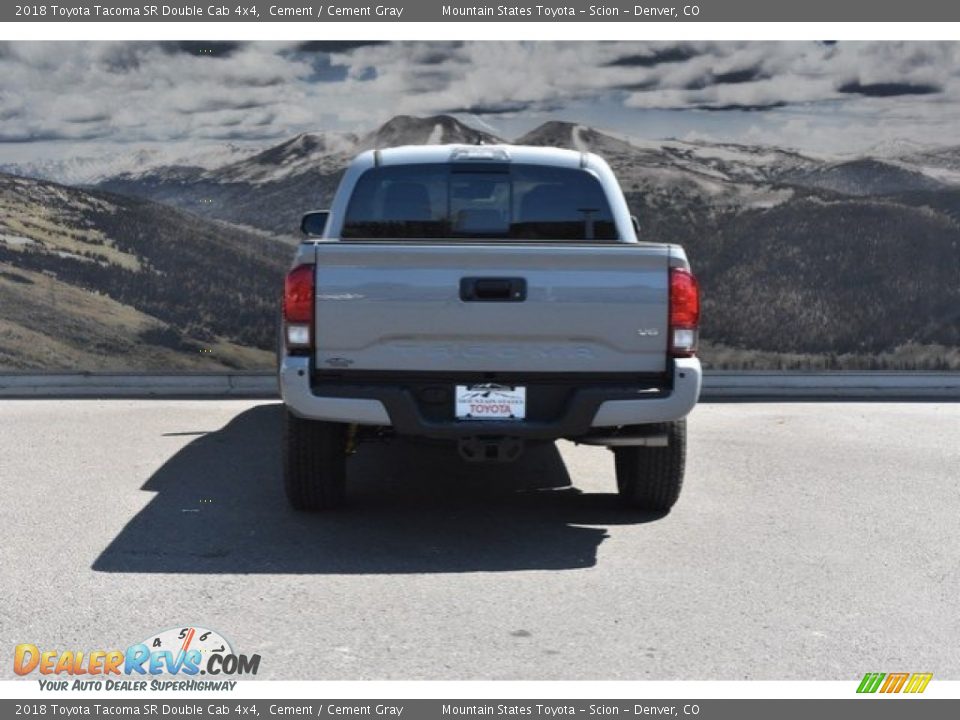 2018 Toyota Tacoma SR Double Cab 4x4 Cement / Cement Gray Photo #4