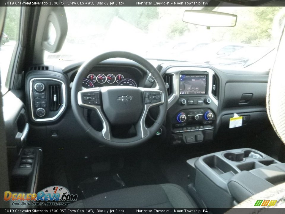 2019 Chevrolet Silverado 1500 RST Crew Cab 4WD Black / Jet Black Photo #13