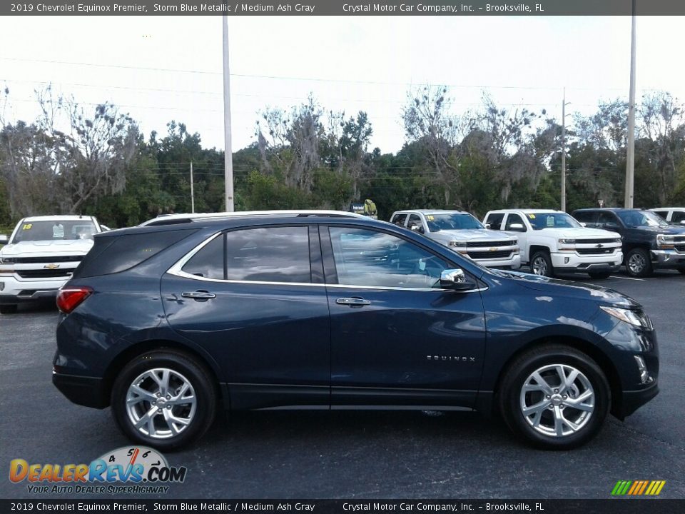 2019 Chevrolet Equinox Premier Storm Blue Metallic / Medium Ash Gray Photo #6