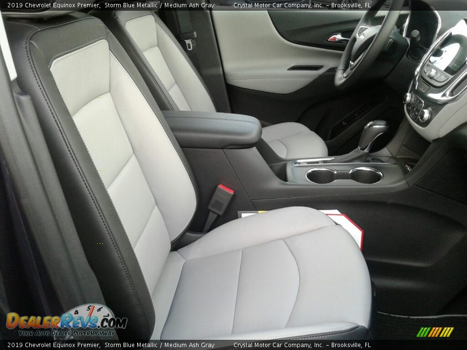2019 Chevrolet Equinox Premier Storm Blue Metallic / Medium Ash Gray Photo #12