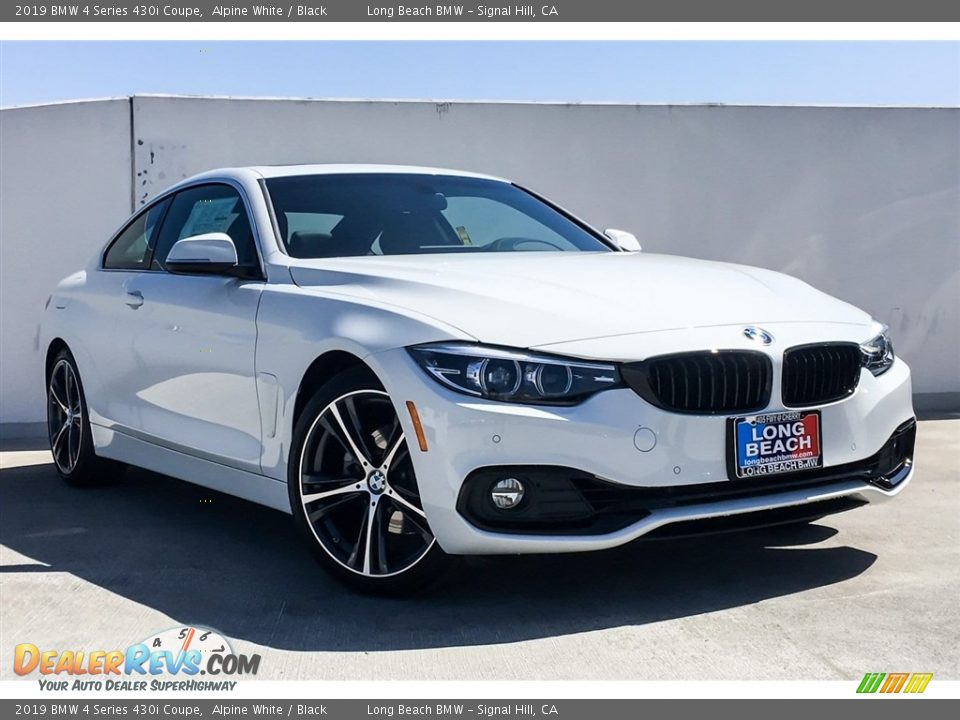 2019 BMW 4 Series 430i Coupe Alpine White / Black Photo #12