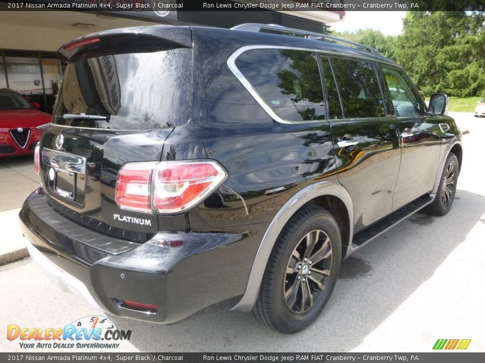 2017 Nissan Armada Platinum 4x4 Super Black / Charcoal Photo #2
