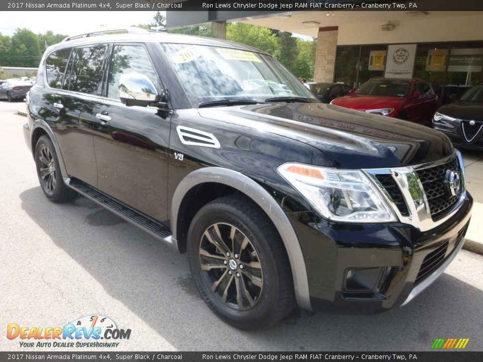 2017 Nissan Armada Platinum 4x4 Super Black / Charcoal Photo #3