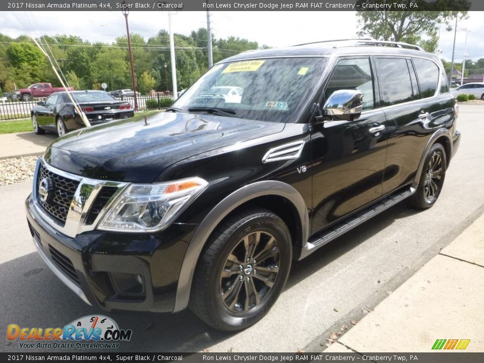2017 Nissan Armada Platinum 4x4 Super Black / Charcoal Photo #5