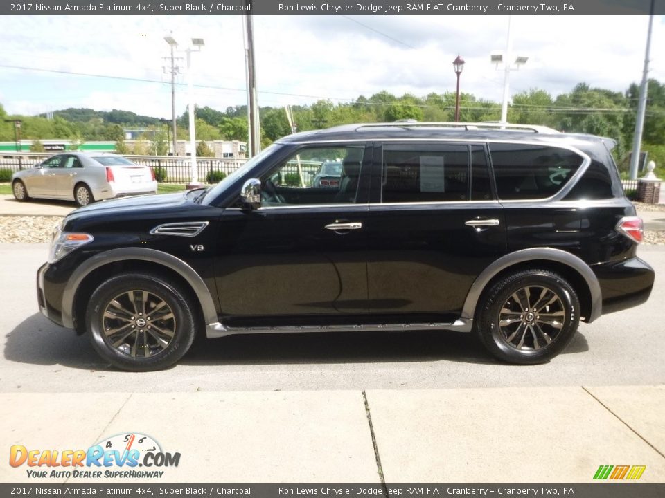 2017 Nissan Armada Platinum 4x4 Super Black / Charcoal Photo #6
