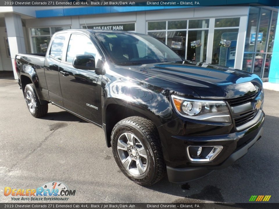 2019 Chevrolet Colorado Z71 Extended Cab 4x4 Black / Jet Black/Dark Ash Photo #1