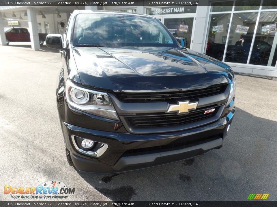 2019 Chevrolet Colorado Z71 Extended Cab 4x4 Black / Jet Black/Dark Ash Photo #2