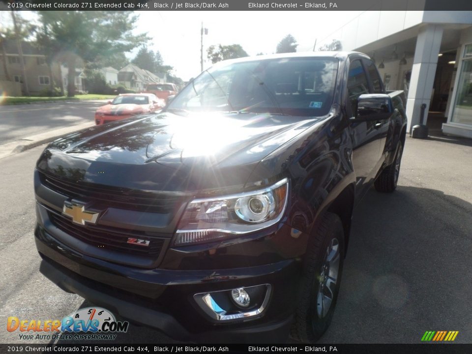 2019 Chevrolet Colorado Z71 Extended Cab 4x4 Black / Jet Black/Dark Ash Photo #3