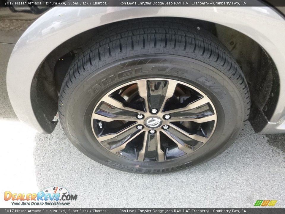 2017 Nissan Armada Platinum 4x4 Super Black / Charcoal Photo #9
