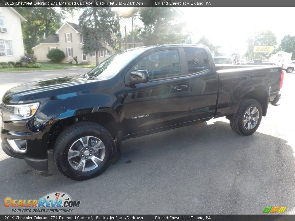 2019 Chevrolet Colorado Z71 Extended Cab 4x4 Black / Jet Black/Dark Ash Photo #4