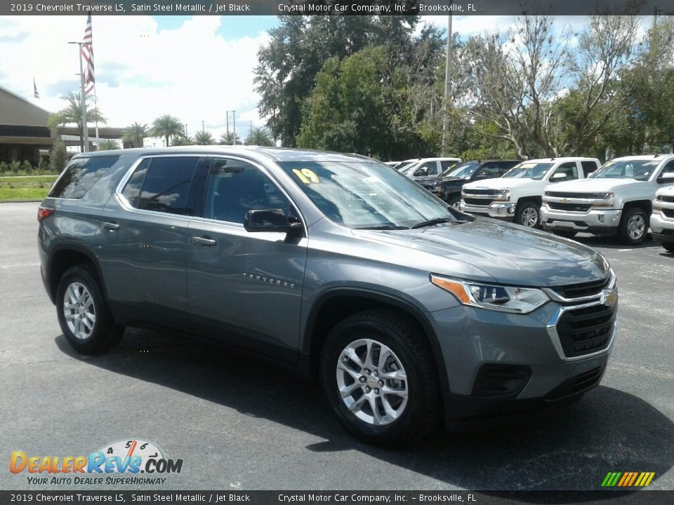 2019 Chevrolet Traverse LS Satin Steel Metallic / Jet Black Photo #7