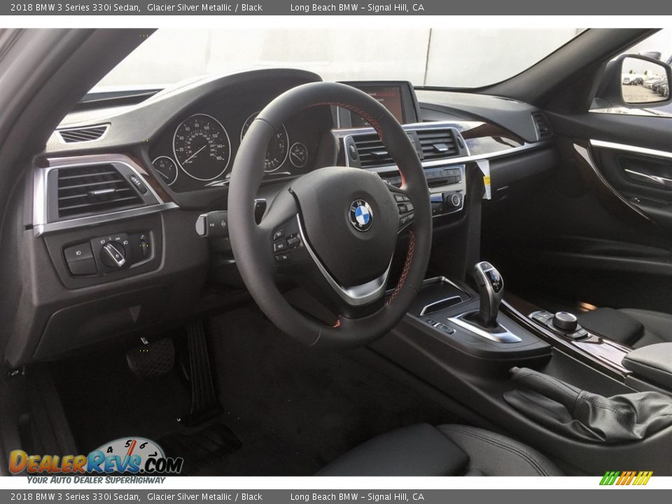 2018 BMW 3 Series 330i Sedan Glacier Silver Metallic / Black Photo #4