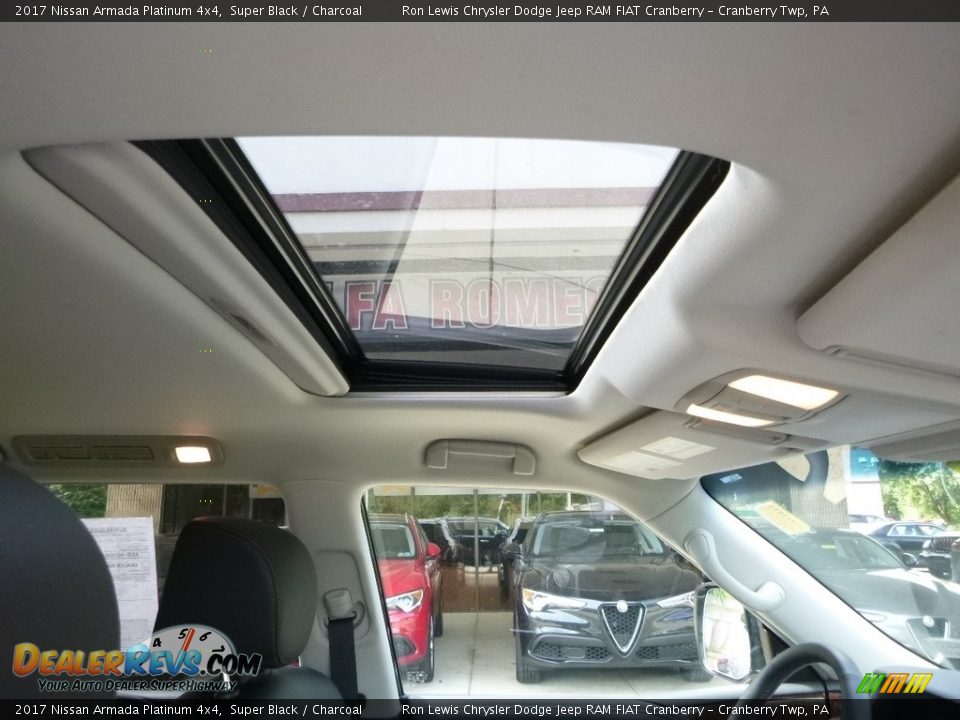 2017 Nissan Armada Platinum 4x4 Super Black / Charcoal Photo #13
