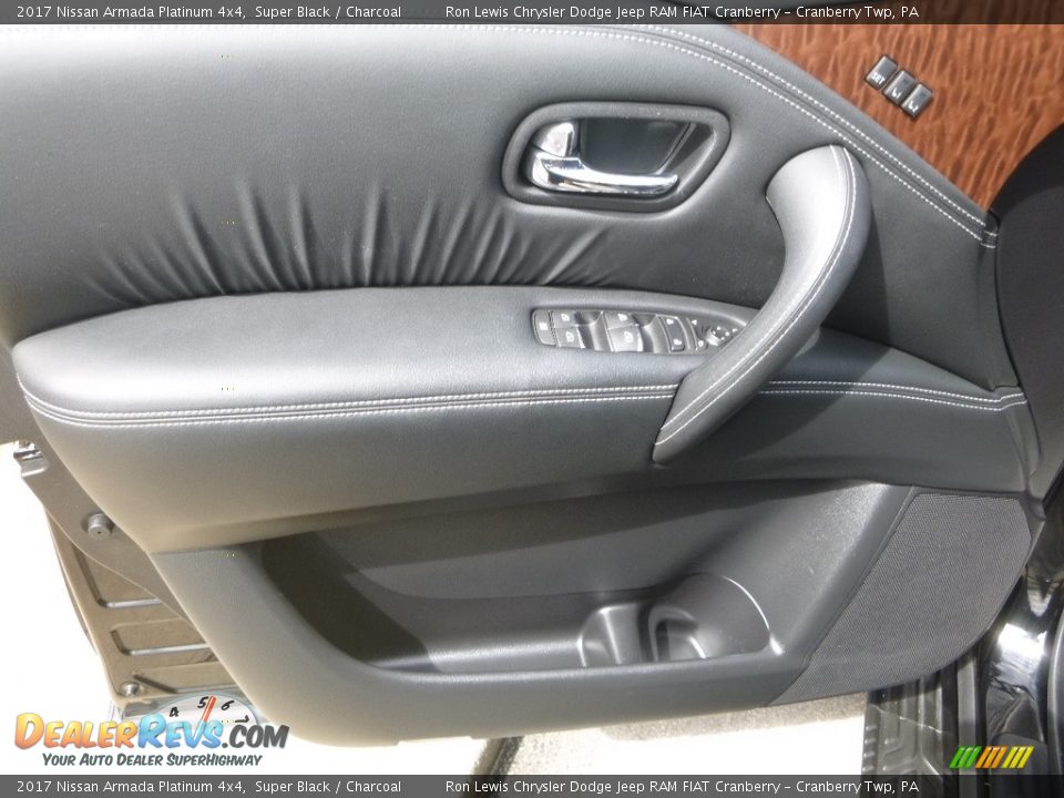 2017 Nissan Armada Platinum 4x4 Super Black / Charcoal Photo #15