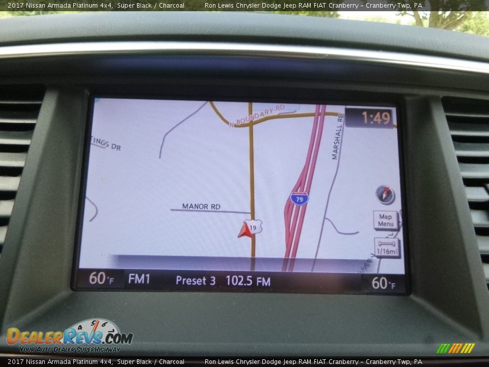 2017 Nissan Armada Platinum 4x4 Super Black / Charcoal Photo #17