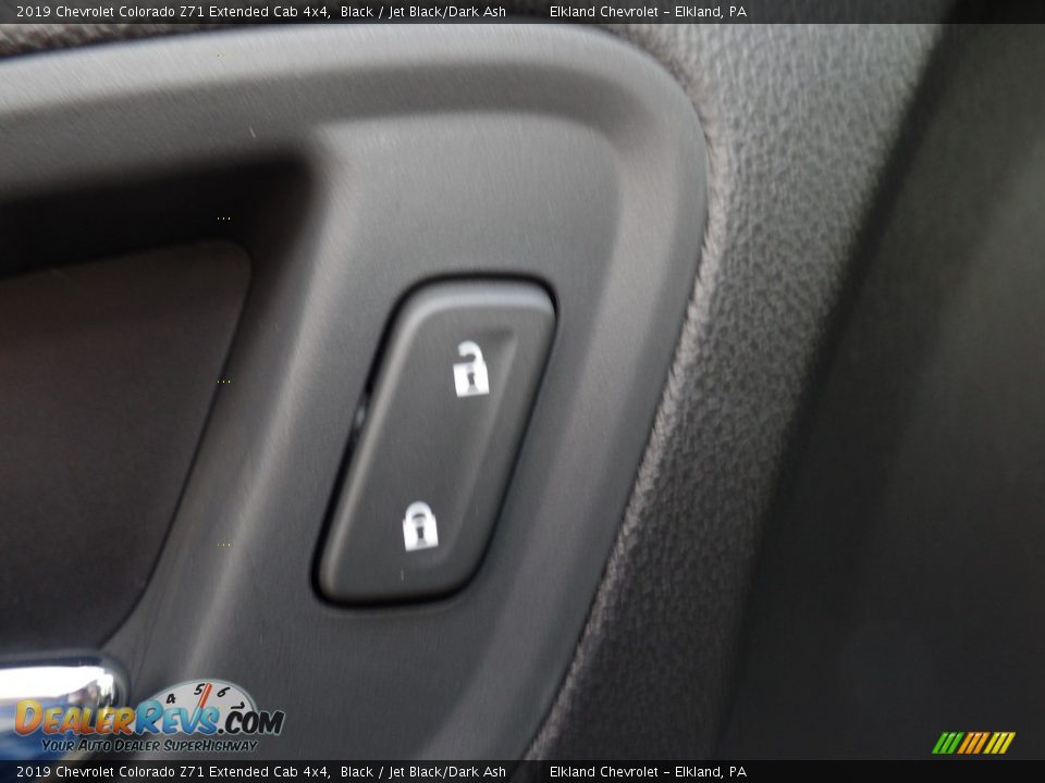 2019 Chevrolet Colorado Z71 Extended Cab 4x4 Black / Jet Black/Dark Ash Photo #17