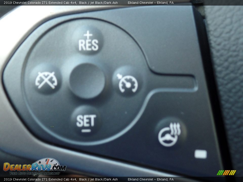 2019 Chevrolet Colorado Z71 Extended Cab 4x4 Black / Jet Black/Dark Ash Photo #19