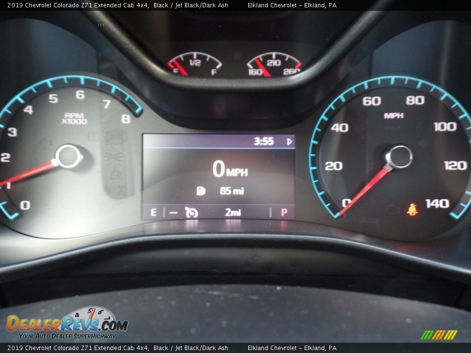 2019 Chevrolet Colorado Z71 Extended Cab 4x4 Black / Jet Black/Dark Ash Photo #22