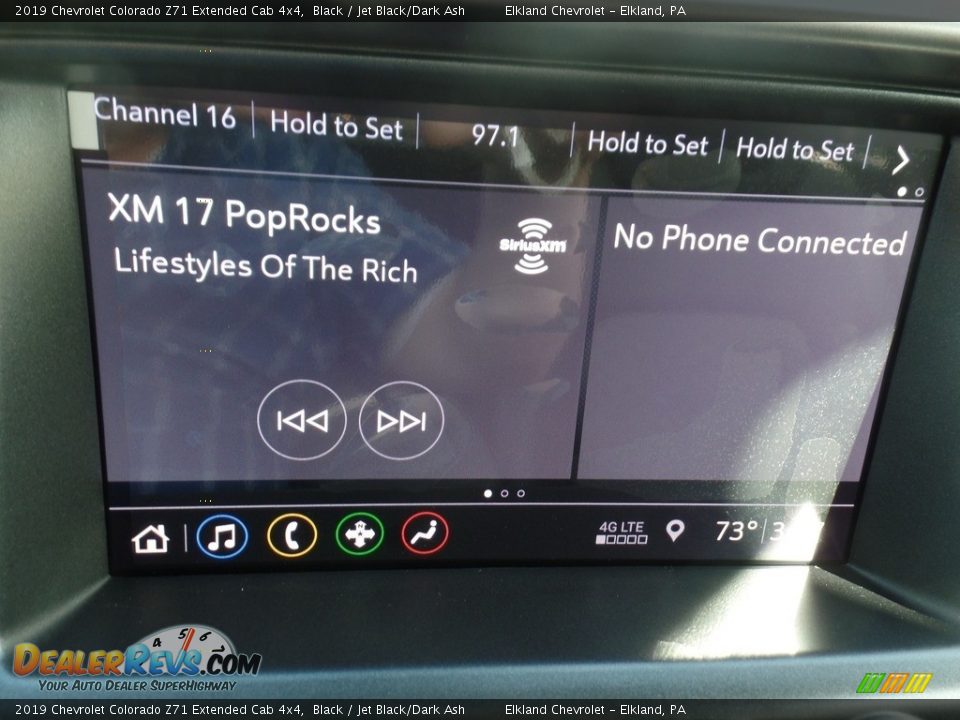 2019 Chevrolet Colorado Z71 Extended Cab 4x4 Black / Jet Black/Dark Ash Photo #27