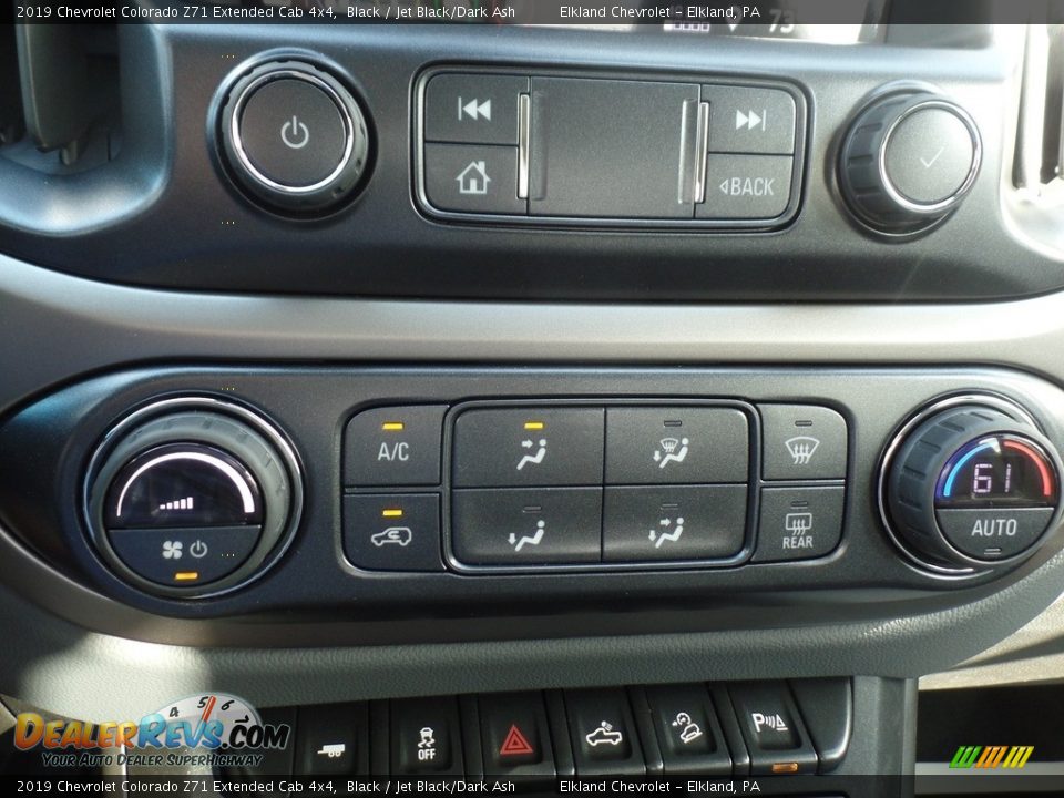 2019 Chevrolet Colorado Z71 Extended Cab 4x4 Black / Jet Black/Dark Ash Photo #28