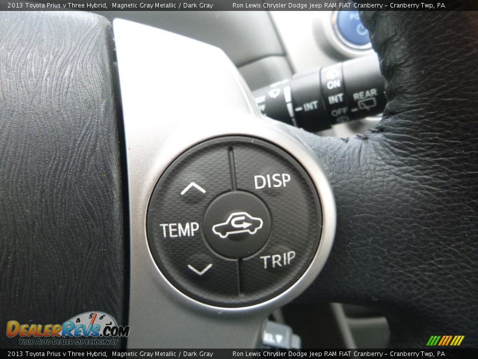 2013 Toyota Prius v Three Hybrid Magnetic Gray Metallic / Dark Gray Photo #19