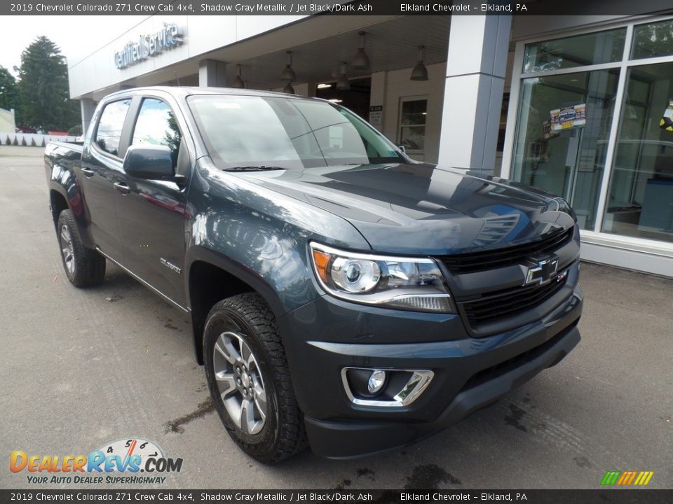 2019 Chevrolet Colorado Z71 Crew Cab 4x4 Shadow Gray Metallic / Jet Black/Dark Ash Photo #3