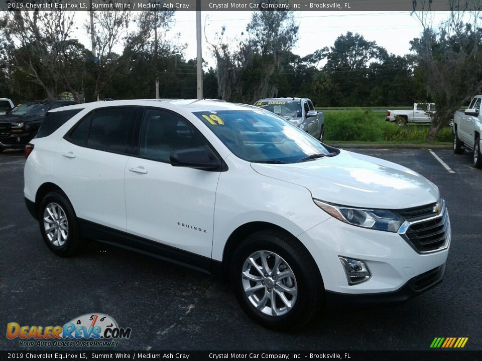 2019 Chevrolet Equinox LS Summit White / Medium Ash Gray Photo #7