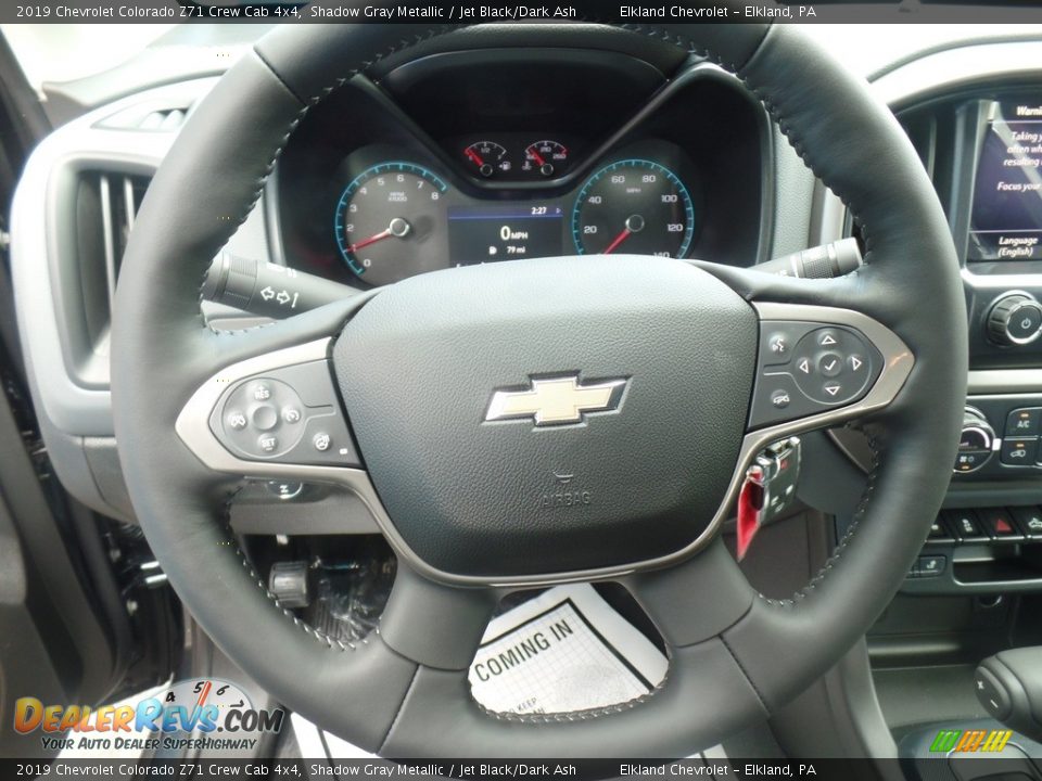 2019 Chevrolet Colorado Z71 Crew Cab 4x4 Shadow Gray Metallic / Jet Black/Dark Ash Photo #21