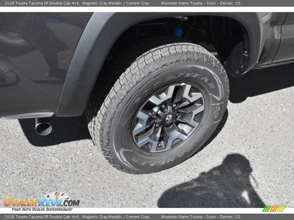 2018 Toyota Tacoma SR Double Cab 4x4 Magnetic Gray Metallic / Cement Gray Photo #34