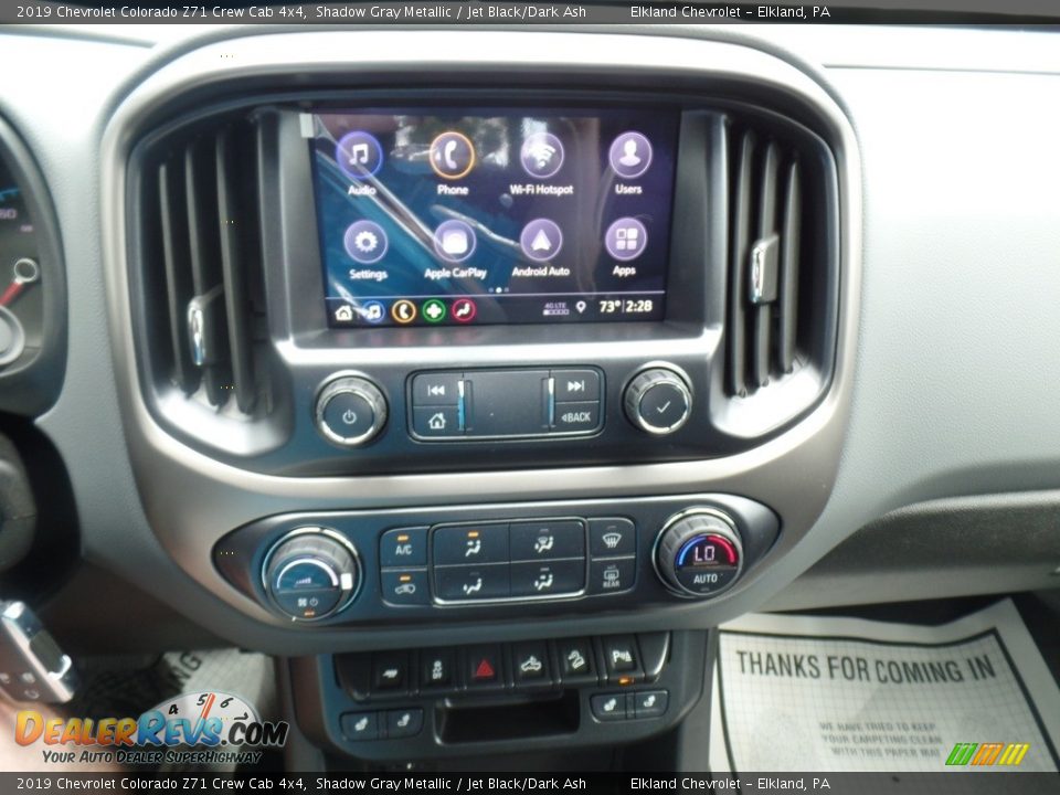 2019 Chevrolet Colorado Z71 Crew Cab 4x4 Shadow Gray Metallic / Jet Black/Dark Ash Photo #26