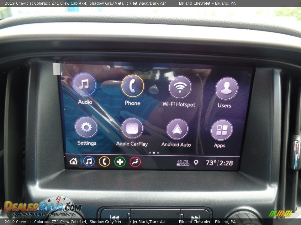 2019 Chevrolet Colorado Z71 Crew Cab 4x4 Shadow Gray Metallic / Jet Black/Dark Ash Photo #27