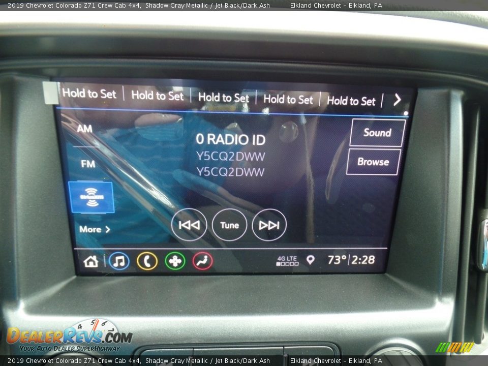 2019 Chevrolet Colorado Z71 Crew Cab 4x4 Shadow Gray Metallic / Jet Black/Dark Ash Photo #28