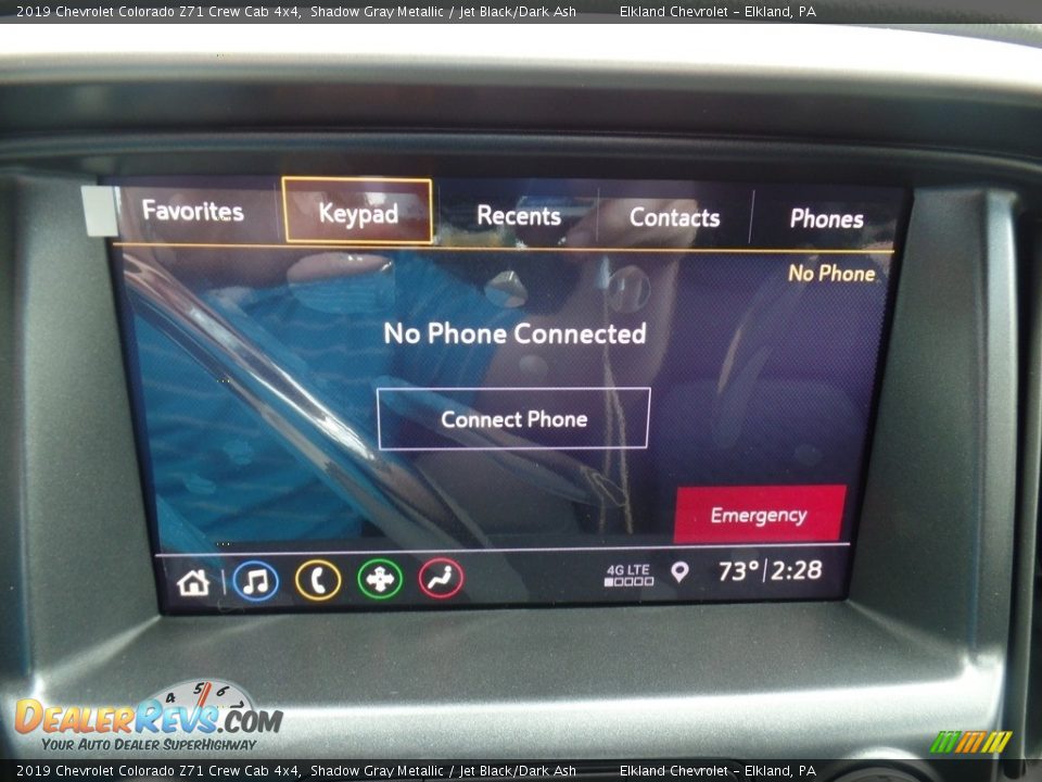 2019 Chevrolet Colorado Z71 Crew Cab 4x4 Shadow Gray Metallic / Jet Black/Dark Ash Photo #29